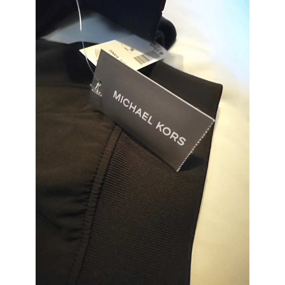 Michael Kors Softshell Bomber Jacket Black Size XL - Picture 8 of 16